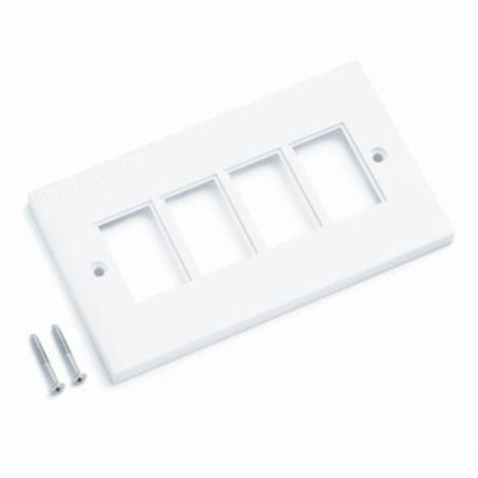 Get Commscope LF80/LF00 Faceplate, 4-port, white - vnetwork
