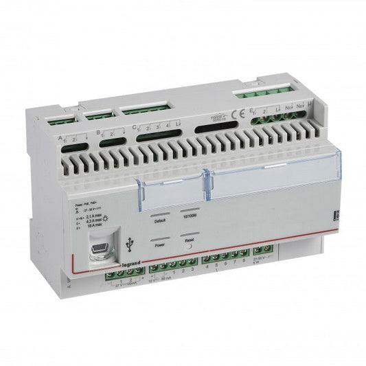 Get Legrand Bacnet room controller unit with 8 inputs and 10 outputs for hotel room management - 8 DIN modules from Malaysia Distributor - vnetwork