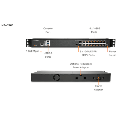 Get SonicWall NSa 2700 next-generation firewall from Malaysia Distributor - vnetwork