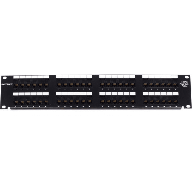 Get Commscope Systimax Cat5e 2U 48-port Loaded Patch Panel here – vnetwork