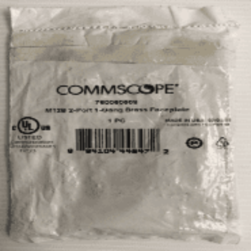 Commscope M128 Faceplate, 2-port, Brass - vnetwork