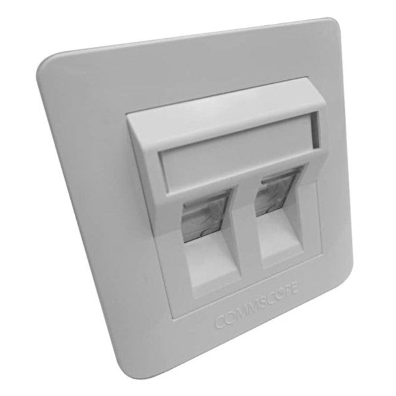 Get Commscope Netconnect SL 2-port Shuttered Angle Faceplate here ...