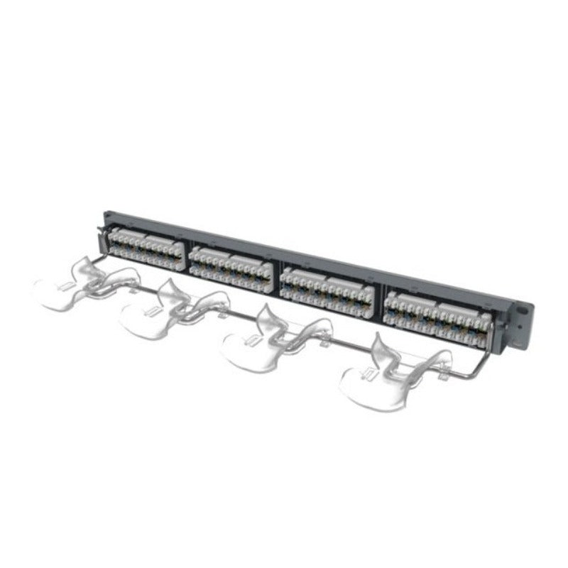 Get Commscope Systimax 1100GS6 Cat6A U/UTP EvolvePanel 1U, 24 port loaded - vnetwork